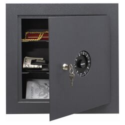 Combination Lock Wall Safe in Gray