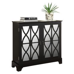black accent cabinets