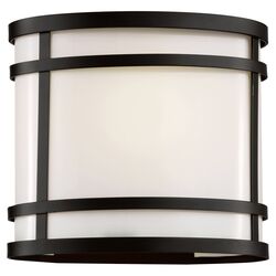 Cityscape 1 Light Outdoor Wall Sconce in Black I