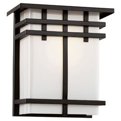 Cityscape 1 Light Outdoor Wall Sconce in Black II