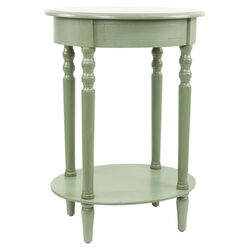 End Table in Antique Green