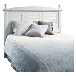 Harbor View Full / Queen Slat Panel Headboard in Antique White