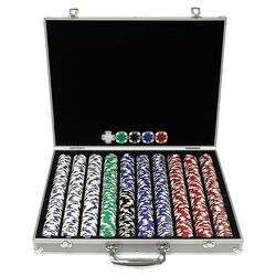 1000 Holdem Poker Chip Set & Aluminum Case