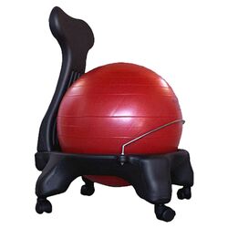 Exercise Balance Ball Chair in Red