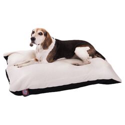 Rectangular Pillow Dog Bed in Black