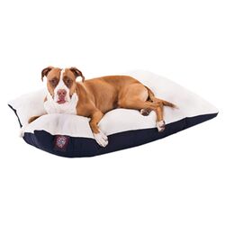 Rectangular Pillow Dog Bed in Blue