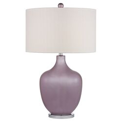 Glass Table Lamp in Lilac