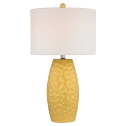 Ceramic Table Lamp in Sunshine Yellow