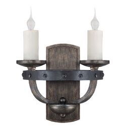 Alsace 2 Light Wall Sconce in Reclaimed Wood