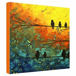 Madart Inc Birds Of A Feather Canvas Wall Art