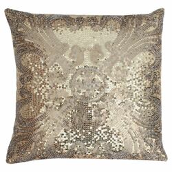 Ludo Sequin Pillow in Gold Silver