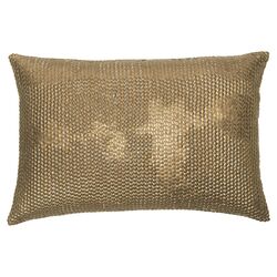 Bindu Sequin Decorative Pillow in Gold