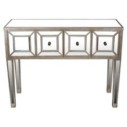 Mirrored Console Table in Silver I