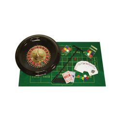 Deluxe Roulette Set with Accessories in Green