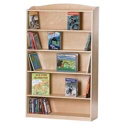 Single-Sided Bookcase in Natural