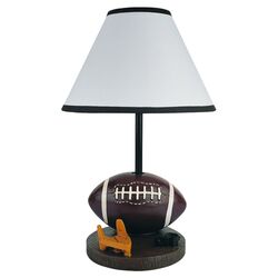 Football Table Lamp in Brown