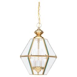 Camden Hall 3 Light Foyer Pendant in Polished Brass