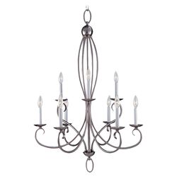 Pemberton 9 Light Chandelier in Brushed Nickel