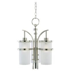 Eternity 3 Light Pendant in Brushed Nickel