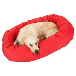 Bagel Dog Bed in Red
