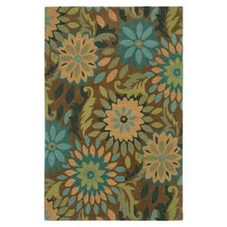 Dazzle Taupe Floral Rug
