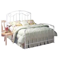 Maddie Metal Bed in Glossy White