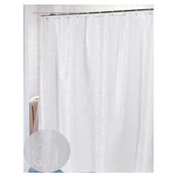 Damask Shower Curtain in Ivory