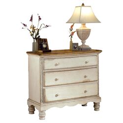 Wilshire 3 Drawer Chest  in Antique White