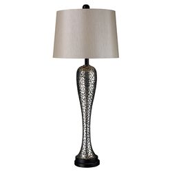 Samuel Table Lamp in Eclipse Silver