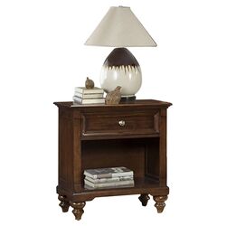 Reedsport 1 Drawer Nightstand in Java