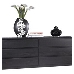 Scottsdale 6 Drawer Dresser in Black