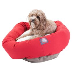 Donut Dog Bed in Red