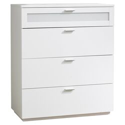 Seattle Bedroom 4 Drawer Chest in White