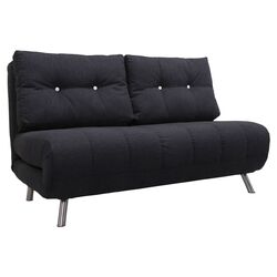 Tampa Convertible Loveseat in Onyx
