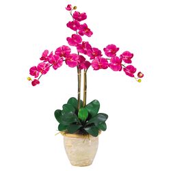 Triple Phalaenopsis Silk Orchid Arrangement in Pink