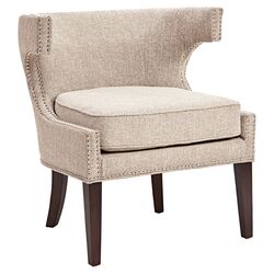 Stella Upholstered Arm Chair in Cream