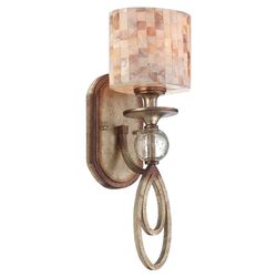 Milady 1 Light Wall Sconce in Oxidized Silver