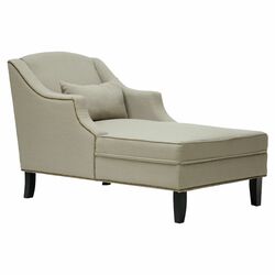 Lars Chaise Lounge in Gray Beige