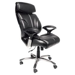 Jefferson High-Back Office Chair in Black with Arms