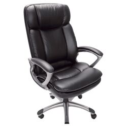 Washington High-Back Office Chair in Black with Arms