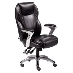 Ergo High-Back Office Chair in Black with Arms