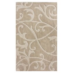 Cine Scrolling Vines Beige Rug