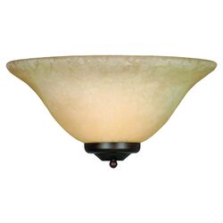 Family 1 Light Wall Sconce in Rubbed Bronze