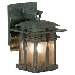 Harrison 1 Light Wall Lantern in Rust