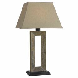Kenmore Outdoor Table Lamp in Natural Slate