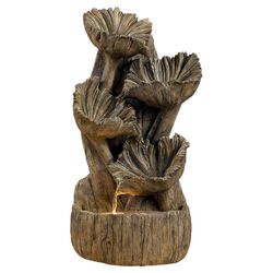 Isaac Flower Fountain in Aged Wood