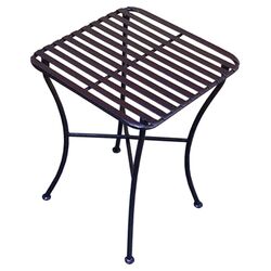 Folding Iron Table in Black