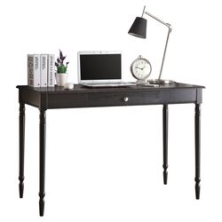 French Country Computer Desk in Black