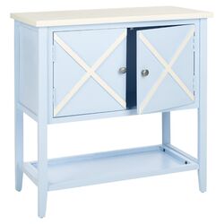 Polly Sideboard in Light Blue & White