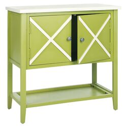 Polly Sideboard in Green & White